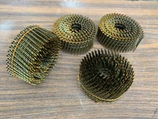 Max 1 3/4" Wire Welded Coil Nails Pallet Fencing Siding Screw Shank 1400 Pack