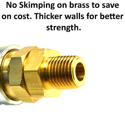 Foster SG3103 1/4" Male NPT X 1/4" Industrial Coupler – Brass Air Hose Fitting, Made In USA - View #2