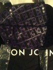 Elton John NEW Swag Tote Bag & Diary Journal Book Purple Lined Purse Messenger — photo 8