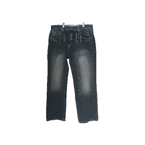 Jeans de mezclilla holgados bordados hip hop vintage Y2K Miskeen originales 38x44 Foto 4 de 4