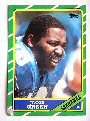 Jacob Green #206 Topps 1986 Football Card (Seattle Seahawks)*