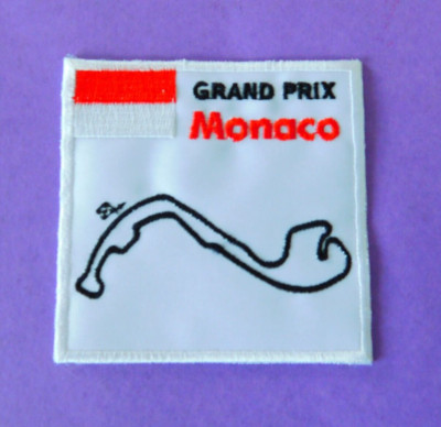 Textil Aufnäher Sticker Formel 1 Grand Prix Monaco - Monte Carlo, 8,5 x 8,5cm