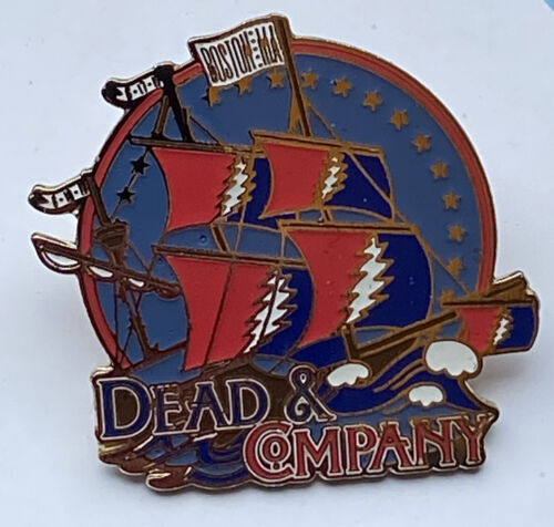 Dead and Company Pin 207 Boston MA Ship of Fools Limited Edition Tour - Afbeelding 1 van 3