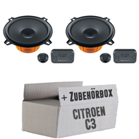 Citroen C3 Heck - Hertz 13Cm Lautsprecher Boxen System TüR Hinten - Einbauset