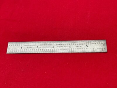 Starrett 623R-6 Steel Rule with Letter and Number Drill Sizes  IN STOCK!