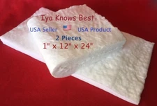 2pcs Ceramic Fiber Blankets 1"x12"x24" 8# up to 3200F High Temp Insulation USmfg