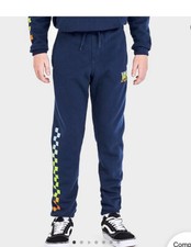 Boys Vans Checkered Fleece Pants Jogger Comfort L 14-16