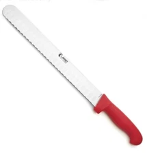 Serrated Concavo Slicer Carving Knife Jero Pitmaster 12” Blade For Meats Bread