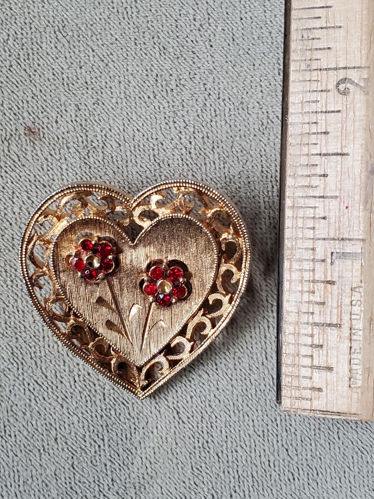 Alilang Women's Crystal Rhinestone Heart Brooch Pin – Sparkly Valentine's Day Love Jewelry - View #2