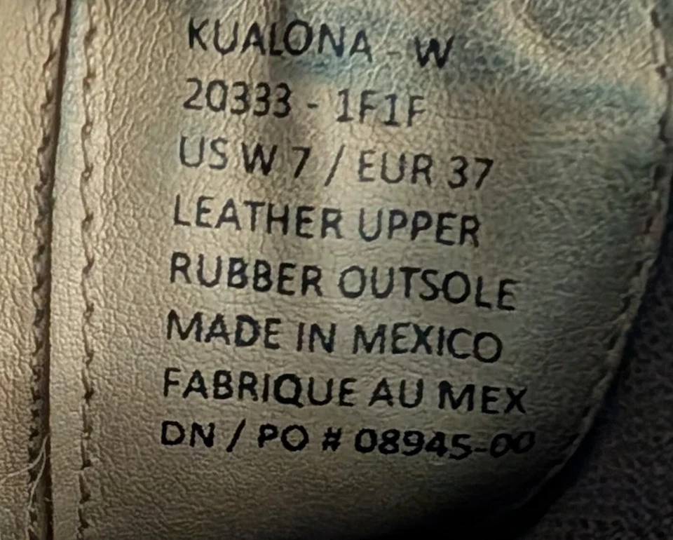 Olukai Womens Size 7 Boots Kualona Brown Leather Ankle Chelsea Stud Shoe Slip On - Image 4 of 4