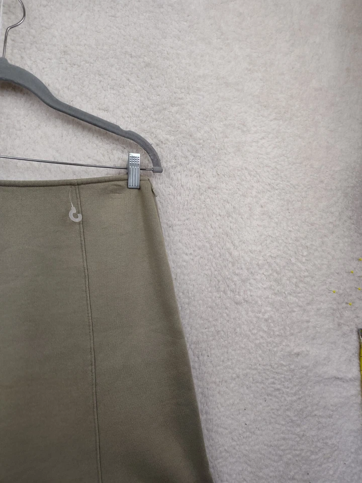 Falda pequeña de mujer Calvin Klein verde polar línea A tiro medio hasta la rodilla Foto 3 de 4