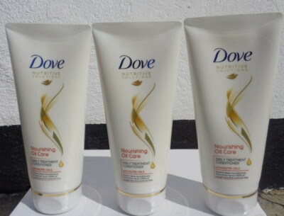 Dove Nutritive Solutions Nourishing Oilcare Daily Treatment Conditioner 180ml X3