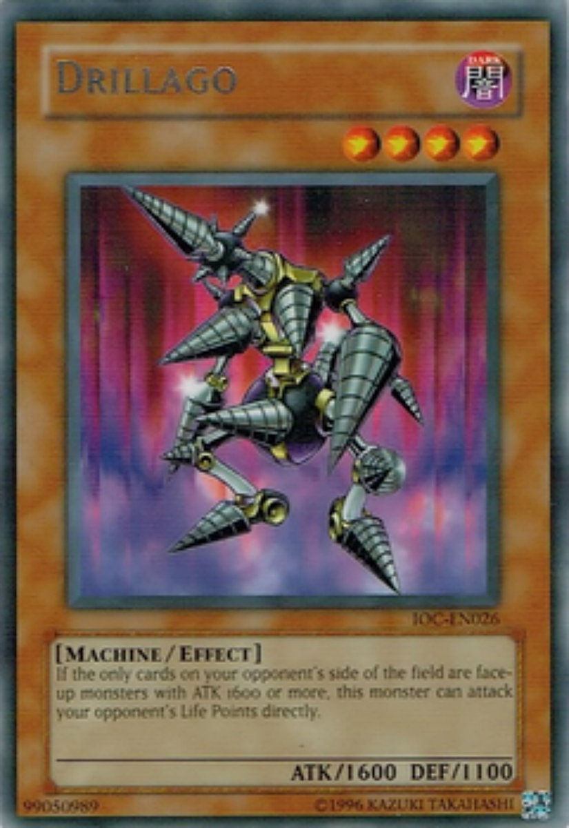 Drillago IOC-EN026 1st Near Mint Silver Rare yugioh Card Invasion