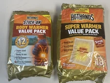 HotHands Super Warmers & Stick-on Body Warmers Skiing, Hunting, Winter Sports