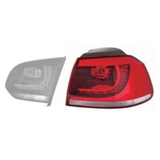 VAN WEZEL Rückleuchte Heckleuchte rechts für VW Golf VI 5K1 517