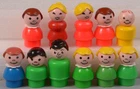 Vintage Fisher Price Little People Figures Lot – 11 Pieces