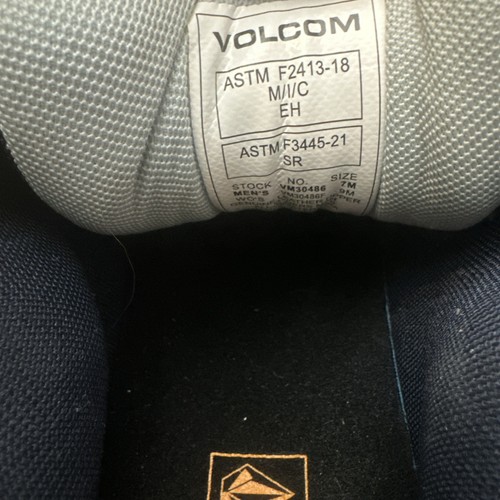 Volcom Herren Skate Inspiriert Arbeit Stein Verbund Zehenschuhe VM30486 Größe 7 Blau - Bild 5 von 6