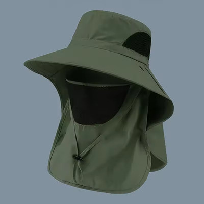 Wide Brim Sun Hat UV Protection Bucket Cap For Hiking Camping Fishing Safari Men