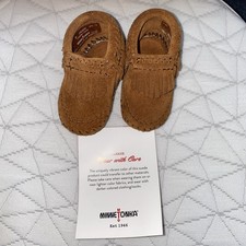 Minnetonka Riley bootie brown Suede Infant Sz-0