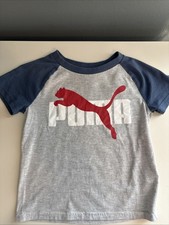 Puma Boys 4 Logo Tee Lightweight Comfortable See Photos