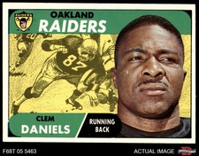1968 Topps #90 Clem Daniels Raiders Prairie View 6 - EX/MT