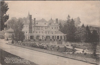 Daheim Residence of Chas F.Dieterich Millbrook New York 1911 Albertype Postcard