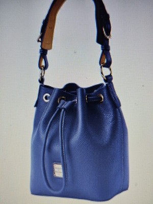 Lucca Leather Small Drawstring Marine Blue New Reg. 298