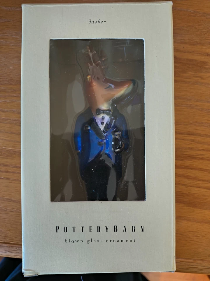 GRANERO DE CERÁMICA - ADORNOS DE VIDRIO SOPLADO - JUEGO DE 9 RENOS Foto 4 de 4