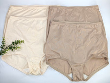 NWOT LOT 4 Vntg Bali 8500 Cotton Nylon 2XL/9 Brief Panties 2 Mushroom Gussets