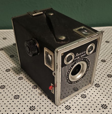 Ansco Shur Shot Vintage Black Box Camera Made in USA Binghamton New York