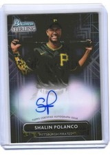 2022 Shalin Polanco Bowman Sterling Auto RC #PA-SP (H398) $6 MAX SHIP