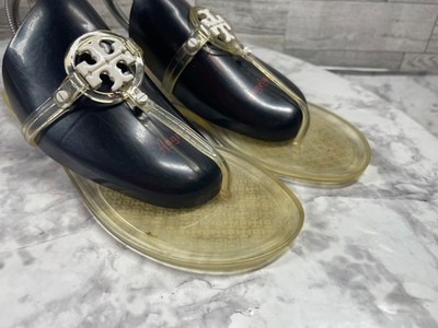tory burch フラットシューズ レザー 8M Tory Burch Flip Flop Sandals Women 8M Mini Miller Shoes Beige