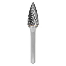 SGSPRO 19369 Carbide Bur, Double Cut, 1in Cut L, SG5