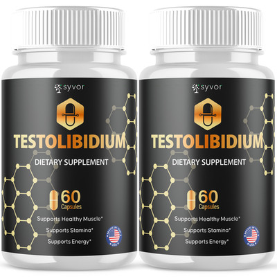 (2 Pack) Testolibidium Pills for Men Advanced Testo Libidium Supplement 120 Caps