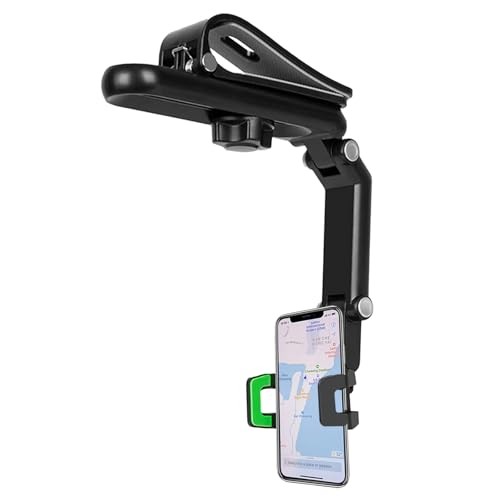 Support Téléphone Voiture Pare Soleil, Support Téléphone Arrière 360° pour Pare Soleil Voiture, - Photo 5 sur 8