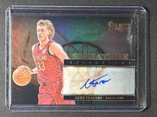 2024-25 Panini Select Luke Travers #SS- Signature Selections Auto Cavaliers