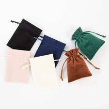 10 PACK VELVET BAGS 4" x 3.5" party wedding gift jewelry drawstring soft pouch