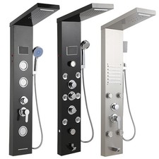 Duschpaneel Edelstahl LED Duschset Regendusche Massage Duscharmatur Duschsäule