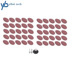 50Pcs 80 Grit 2" roll Lock Quick Change Discs Set Sanding Discs with 1/4" Holder