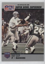 1990 Pro Set Super Bowl XXV Silver Anniversary Box Set Ray Guy #116 HOF 3b8