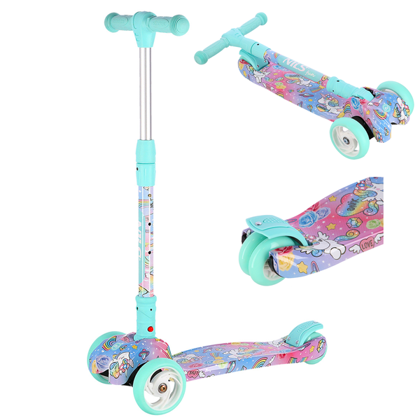 Led Kinderroller Kinderscooter Cityroller Dreiradscooter Scooter Kinder Nils Fun-image
