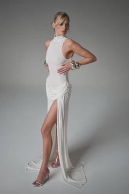 NWT Helsa THE OPHELIA DRESS $359 White S Reformation Frankie Shop