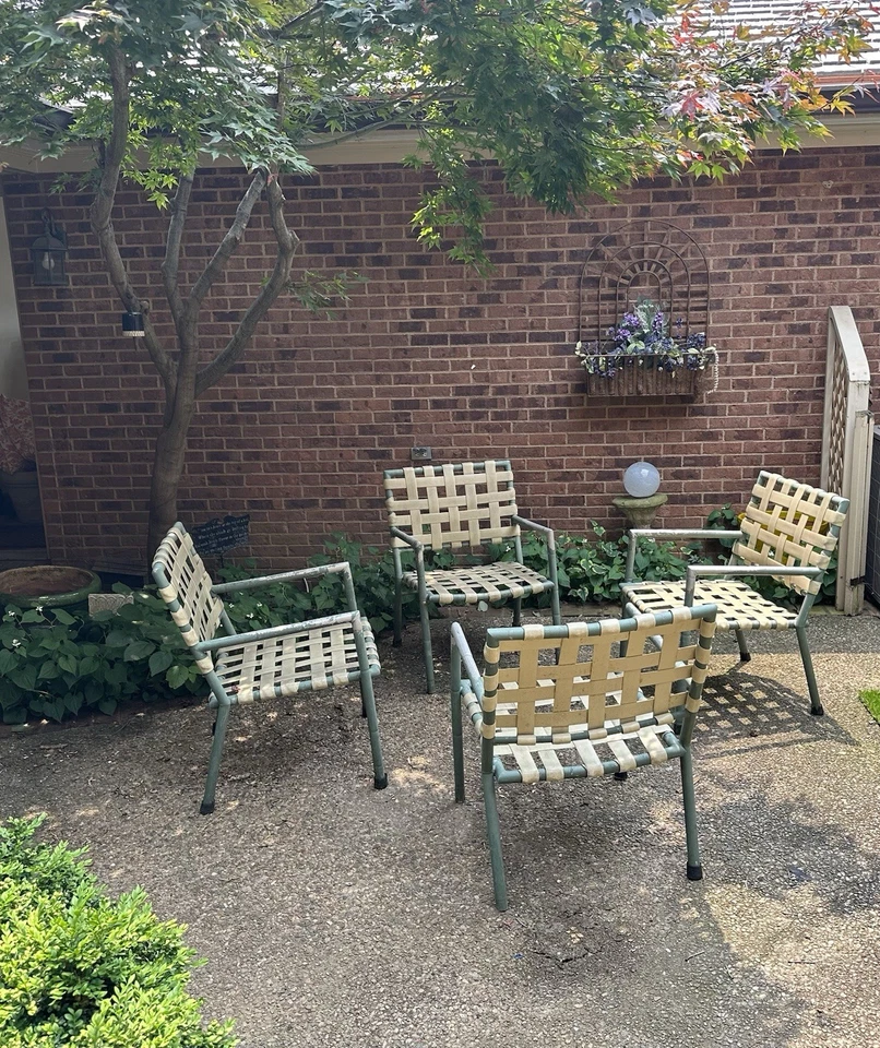 Cuatro sillones de exterior Tropitone vintage, probablemente la colección Cantina Foto 2 de 4