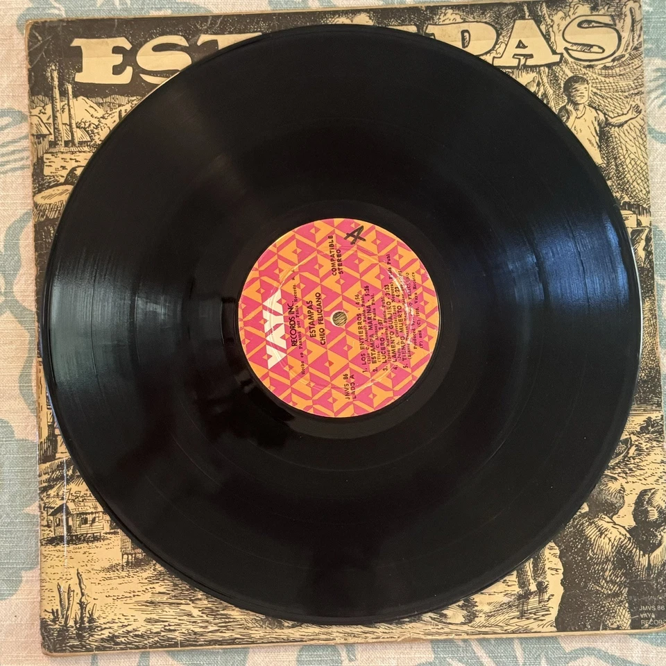 Cheo Feliciano – Estampas-Vaya Records – JMVS 86 VG+/NM VINYL ALBUM  LP - Image 4 of 4