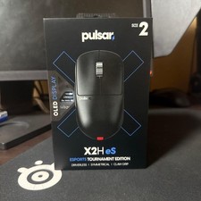 Pulsar X2H eS Size 2 Wireless Gaming Mouse Black Used Tested