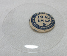 GLASS POCKET WATCH CRYSTAL 19 2/16 H 5 WATCHMAKER REPLACEMENT PART 434