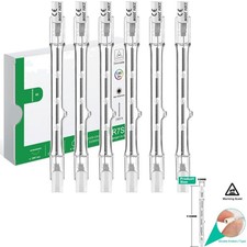 Halogenstab R7S 118mm, 200W, Dimmbar, warmweiß, 6er Pack, Deckenfluter