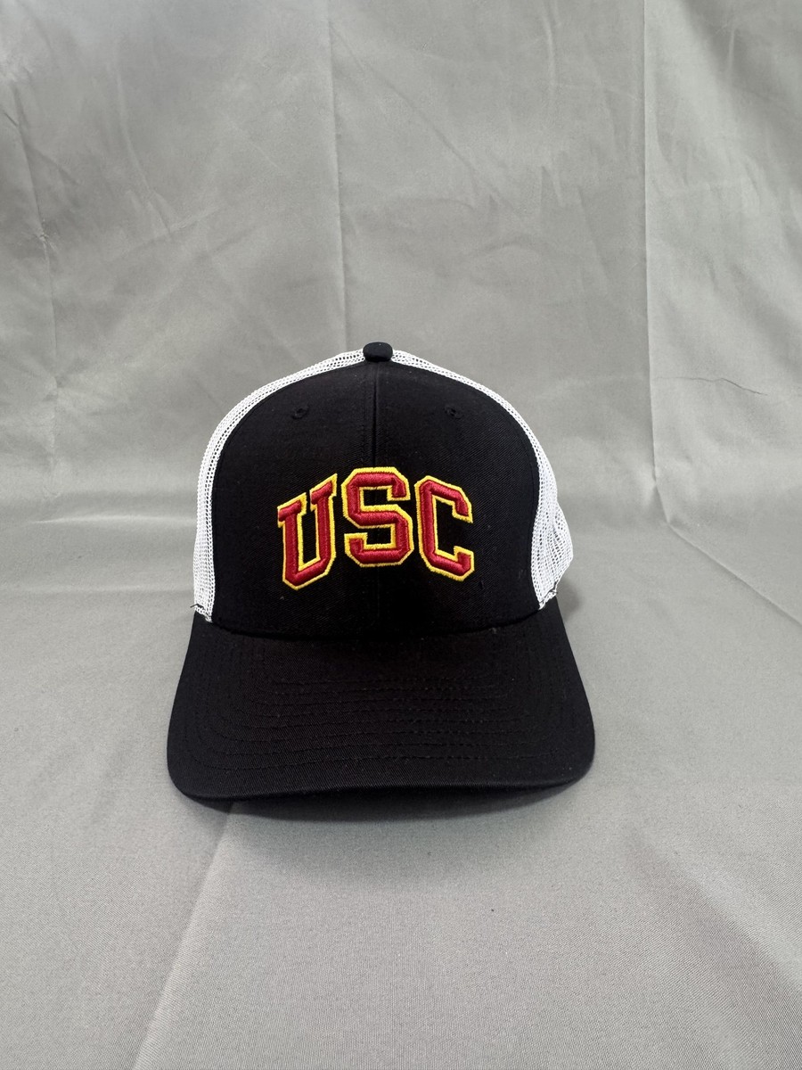 '47 Brand USC NCAA Trucker Hat Black White Mesh Snapback Cap