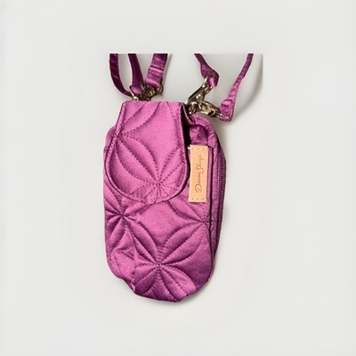 Donna Sharp  Original Plum Cell Phone Crossbody Quilted Purse