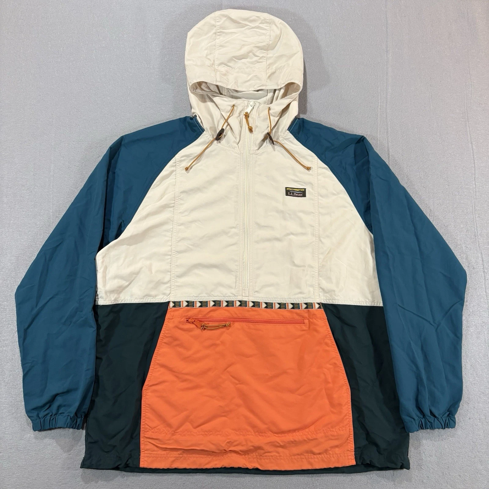 LL Bean Windbreaker Mountain Classic Anorak Jacket Size 2XL Tall Multi-Color
Opens in a new window o